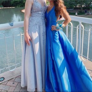 blue prom dress